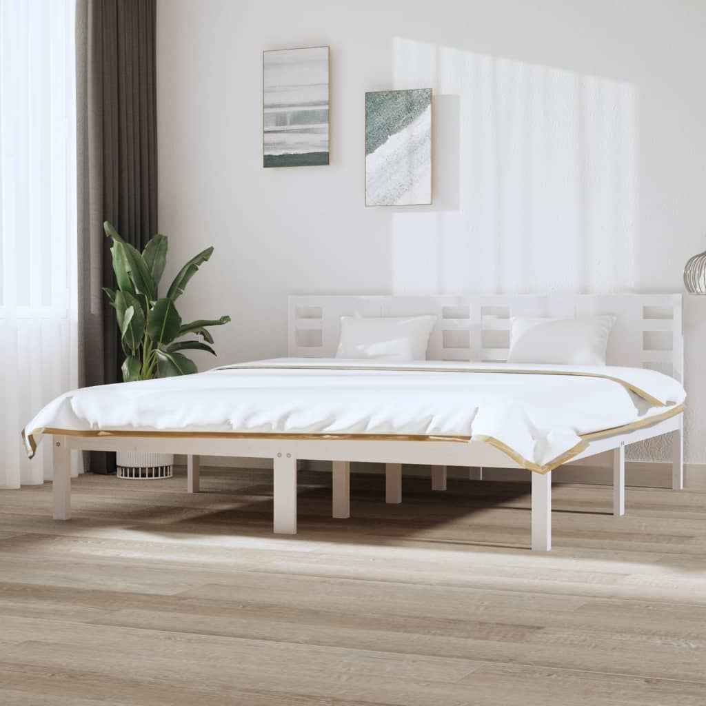 vidaXL Estrutura cama pequena solteiro 75x190 cm madeira maciça preto